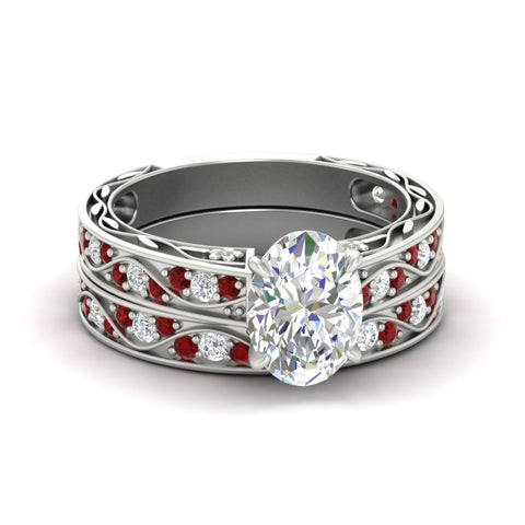 oval-shaped-antique-filigree-ruby-bridal-ring-set-in-white-gold-fdens3543ovgrudrsleep-nl-wg.jpg