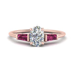 Load image into Gallery viewer, oval-shaped-bar-baguette-3-stone-pink-sapphire-engagement-ring-in-FDENS100OVRGSADRPI-NL-RG
