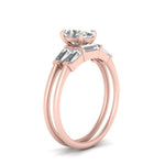 Load image into Gallery viewer, oval-shaped-bar-set-diamond-ring-with-matching-3-baguette-wedding-band-in-FDENS100OV-NL-RG

