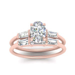 Load image into Gallery viewer, oval-shaped-bar-set-diamond-ring-with-matching-3-baguette-wedding-band-in-FDENS100OV-NL-RG
