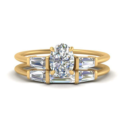 oval-shaped-bar-set-diamond-ring-with-matching-3-baguette-wedding-band-in-yellow-gold-FDENS100OV-NL-YG