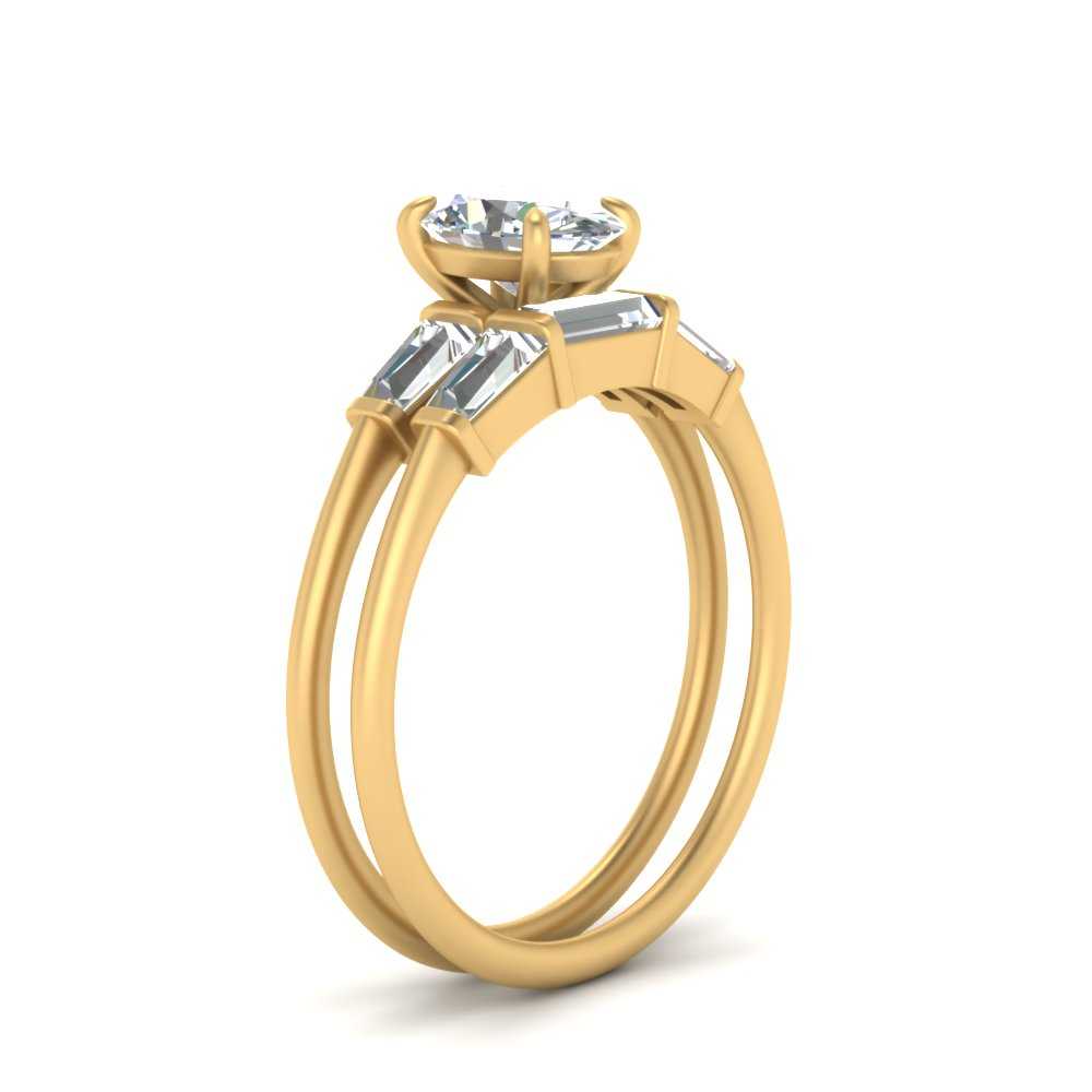 oval-shaped-bar-set-diamond-ring-with-matching-3-baguette-wedding-band-in-FDENS100OV-NL-YG