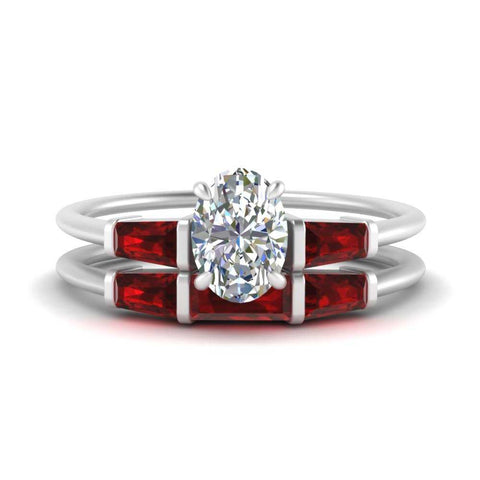 oval-shaped-bar-set-ruby-ring-with-matching-3-baguette-wedding-band-in-white-gold-FDENS100OVGRUDR-NL-WG