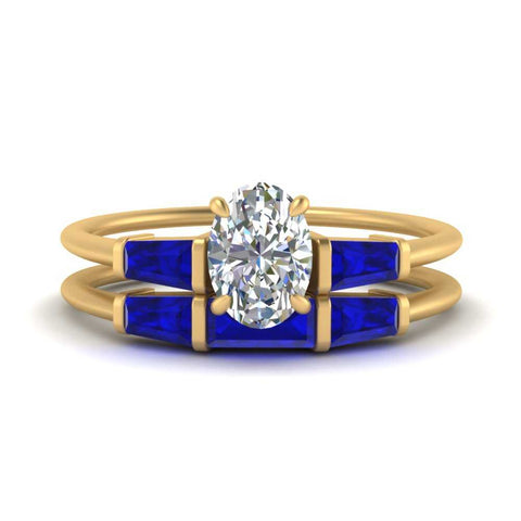 oval-shaped-bar-set-sapphire-ring-with-matching-3-baguette-wedding-band-in-yellow-gold-FDENS100OVGSABL-NL-YG