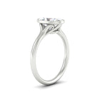Load image into Gallery viewer, Split Shank Oval Shaped Bezel Set Solitaire Ring

