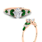 Load image into Gallery viewer, oval-shaped-big-floral-vintage-emerald-engagement-ring-in-rose-gold-fdenr11603ovrgemgrangle3-nl-rg.jpg?v=1764930331
