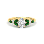 Load image into Gallery viewer, oval-shaped-big-floral-vintage-emerald-engagement-ring-in-yellow-gold-fdenr11603ovrgemgrsleep-nl-yg.jpg?v=1764930331

