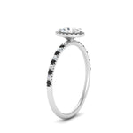 Load image into Gallery viewer, oval-shaped-black-diamond-halo-petite-engagement-ring-in-white-gold-FD8523OVRGBLACKANGLE3-NL-WG
