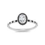 Load image into Gallery viewer, oval-shaped-black-diamond-halo-petite-engagement-ring-in-white-gold-FD8523OVRGBLACKANGLE3-NL-WG