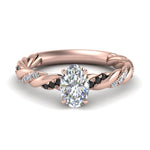 Load image into Gallery viewer, oval-shaped-black-diamond-twisted-vine-engagement-ring-in-rose-gold-FD9127OVRGBLACK-NL-RG
