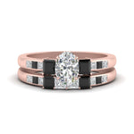 Load image into Gallery viewer, oval-shaped-channel-three-stone-diamond-engagement-ring-with-black-diamond-in-rose-gold-FDENS205OVGBLACK-NL-RG.jpg