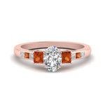 Load image into Gallery viewer, oval-shaped-channel-three-stone-diamond-engagement-ring-with-orange-sapphire-in-rose-gold-FDENS205OVRGSAOR-NL-RG.jpg
