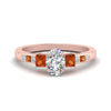 Load image into Gallery viewer, oval-shaped-channel-three-stone-diamond-engagement-ring-with-orange-sapphire-in-rose-gold-FDENS205OVRGSAOR-NL-RG.jpg