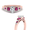 Load image into Gallery viewer, oval-shaped-channel-three-stone-diamond-engagement-ring-with-pink-sapphire-in-rose-gold-FDENS205OVRGSADRPI-NL-RG.jpg