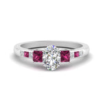 Load image into Gallery viewer, oval-shaped-channel-three-stone-diamond-engagement-ring-with-pink-sapphire-in-white-gold-FDENS205OVRGSADRPI-NL-WG.jpg
