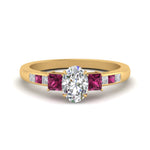Load image into Gallery viewer, oval-shaped-channel-three-stone-diamond-engagement-ring-with-pink-sapphire-in-yellow-gold-FDENS205OVRGSADRPI-NL-YG.jpg
