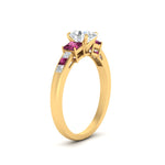 Load image into Gallery viewer, oval-shaped-channel-three-stone-diamond-engagement-ring-with-pink-sapphire-in-yellow-gold-FDENS205OVRGSADRPI-NL-YG.jpg
