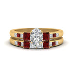 Load image into Gallery viewer, oval-shaped-channel-three-stone-diamond-engagement-ring-with-ruby-in-yellow-gold-FDENS205OVGRUDR-NL-YG.jpg