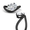Load image into Gallery viewer, oval-shaped-curve-wave-diamond-solitaire-engement-ring-in-black-gold-fd11566ovr-nl-bg.jpg