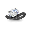 Load image into Gallery viewer, oval-shaped-curve-wave-diamond-solitaire-engement-ring-in-black-gold-fd11566ovr-nl-bg.jpg