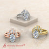 Load image into Gallery viewer, oval-shaped-curved-baguette-diamond-band-with-solitaire-engagement-ring-in-FD9359OV-YG