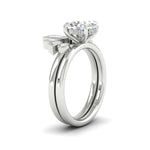 Load image into Gallery viewer, oval-shaped-curved-baguette-diamond-band-with-solitaire-engagement-ring-in-FD9359OVANGLE3-NL-WG
