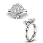 Load image into Gallery viewer, oval-shaped-curved-baguette-diamond-band-with-solitaire-engagement-ring-in-FD9359OVANGLE3-NL-WG
