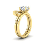 Load image into Gallery viewer, oval-shaped-curved-baguette-diamond-band-with-solitaire-engagement-ring-in-FD9359OVANGLE3-NL-YG
