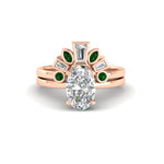 Load image into Gallery viewer, oval-shaped-curved-baguette-emerald-band-with-solitaire-engagement-ring-in-FD9359OVGEMGRANGLE3-NL-RG

