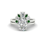 Load image into Gallery viewer, oval-shaped-curved-baguette-emerald-band-with-solitaire-engagement-ring-in-FD9359OVGEMGRANGLE3-NL-WG
