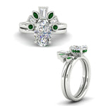 Load image into Gallery viewer, oval-shaped-curved-baguette-emerald-band-with-solitaire-engagement-ring-in-FD9359OVGEMGRANGLE3-NL-WG
