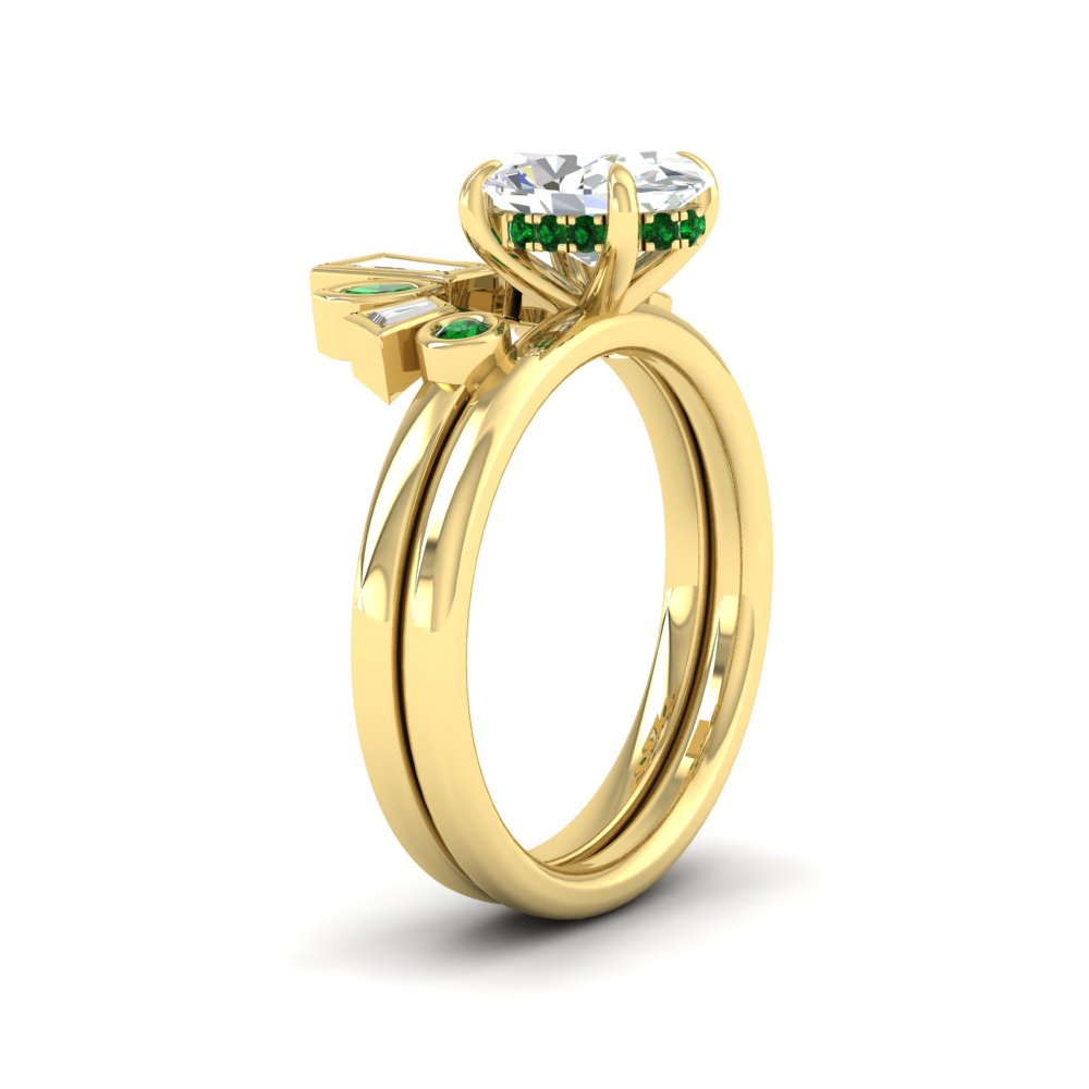 oval-shaped-curved-baguette-emerald-band-with-solitaire-engagement-ring-in-FD9359OVGEMGRANGLE3-NL-YG