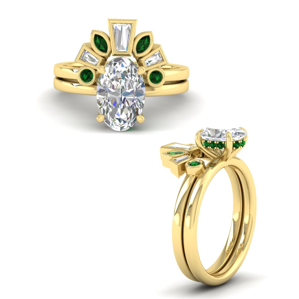 oval-shaped-curved-baguette-emerald-band-with-solitaire-engagement-ring-in-FD9359OVGEMGRANGLE3-NL-YG