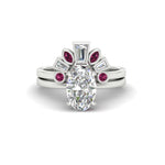 Load image into Gallery viewer, oval-shaped-curved-baguette-pink-sapphire-band-with-solitaire-engagement-ring-in-FD9359OVGSADRPIANGLE3-NL-WG
