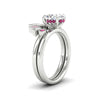 Load image into Gallery viewer, oval-shaped-curved-baguette-pink-sapphire-band-with-solitaire-engagement-ring-in-FD9359OVGSADRPIANGLE3-NL-WG
