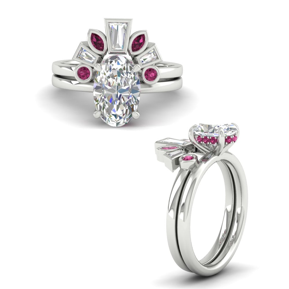 oval-shaped-curved-baguette-pink-sapphire-band-with-solitaire-engagement-ring-in-FD9359OVGSADRPIANGLE3-NL-WG