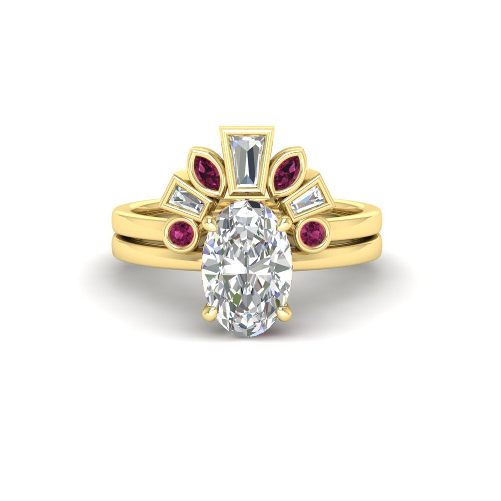 oval-shaped-curved-baguette-pink-sapphire-band-with-solitaire-engagement-ring-in-FD9359OVGSADRPIANGLE3-NL-YG