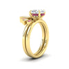 Load image into Gallery viewer, oval-shaped-curved-baguette-pink-sapphire-band-with-solitaire-engagement-ring-in-FD9359OVGSADRPIANGLE3-NL-YG