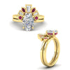 Load image into Gallery viewer, oval-shaped-curved-baguette-pink-sapphire-band-with-solitaire-engagement-ring-in-FD9359OVGSADRPIANGLE3-NL-YG