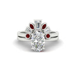 Load image into Gallery viewer, oval-shaped-curved-baguette-ruby-band-with-solitaire-engagement-ring-in-FD9359OVGRUDRANGLE3-NL-WG
