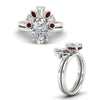 Load image into Gallery viewer, oval-shaped-curved-baguette-ruby-band-with-solitaire-engagement-ring-in-FD9359OVGRUDRANGLE3-NL-WG