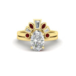 Load image into Gallery viewer, oval-shaped-curved-baguette-ruby-band-with-solitaire-engagement-ring-in-FD9359OVGRUDRANGLE3-NL-YG
