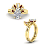 Load image into Gallery viewer, oval-shaped-curved-baguette-ruby-band-with-solitaire-engagement-ring-in-FD9359OVGRUDRANGLE3-NL-YG

