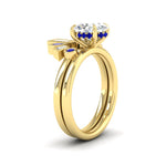 Load image into Gallery viewer, oval-shaped-curved-baguette-sapphire-band-with-solitaire-engagement-ring-in-FD9359OVGSABLANGLE3-NL-YG
