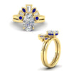 Load image into Gallery viewer, oval-shaped-curved-baguette-sapphire-band-with-solitaire-engagement-ring-in-FD9359OVGSABLANGLE3-NL-YG