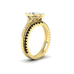 Load image into Gallery viewer, oval-shaped-diamond-bezel-solitaire-ring-with-black-diamond-band-in-yellow-gold-FD11229OVGBLACKANGLE2-NL-YG.jpg?v=1758702861