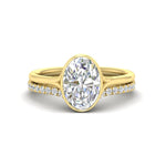 Load image into Gallery viewer, oval-shaped-diamond-bezel-solitaire-ring-with-diamond-band-in-yellow-gold-FD11229OV-NL-YG_eb3cd2c3-6bf3-48a8-bc94-9f47eee3154e.jpg?v=1758702937
