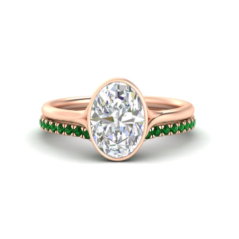 oval-shaped-diamond-bezel-solitaire-ring-with-emerald-band-in-rose-gold-FD11229OVGEMGR-NL-RG.jpg?v=1758702860