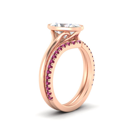 oval-shaped-diamond-bezel-solitaire-ring-with-pink-sapphire-band-in-rose-gold-FD11229OVGSADRPIANGLE2-NL-RG.jpg?v=1758702860