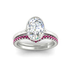 Load image into Gallery viewer, oval-shaped-diamond-bezel-solitaire-ring-with-pink-sapphire-band-in-white-gold-FD11229OVGSADRPIANGLE5-NL-WG_e73dc5d2-373a-409d-b72e-b7372adf98f5.jpg?v=1758702938
